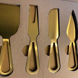 Champagne Gold Cheese Knife Set